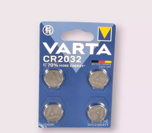 Varta CR 2032 Knopfzellen Batterien 4er Pack