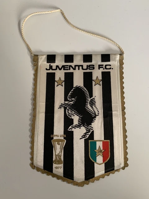 Fanion Vintage Juventus Turin - Football, Banderole Serie A, Wimpel Calcio