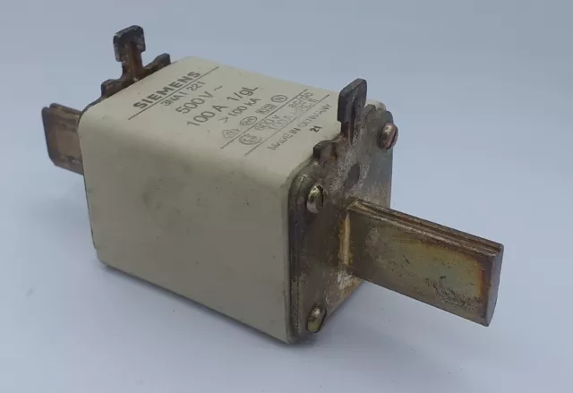 Siemens Sécurité 3NA1 221 Insert Fusible 100 A 500V 3NA1221