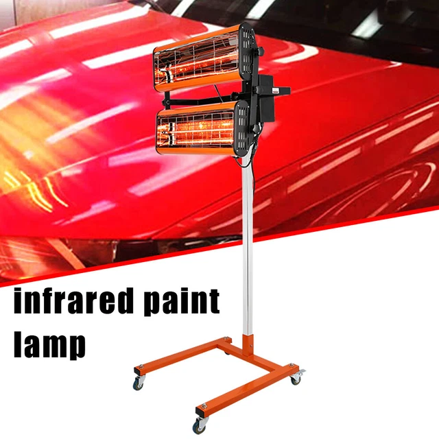 Faretto a infrarossi IR 2 x 1000 W essiccatore vernice faretto riscaldatore Smart Spot repair DE nuovo