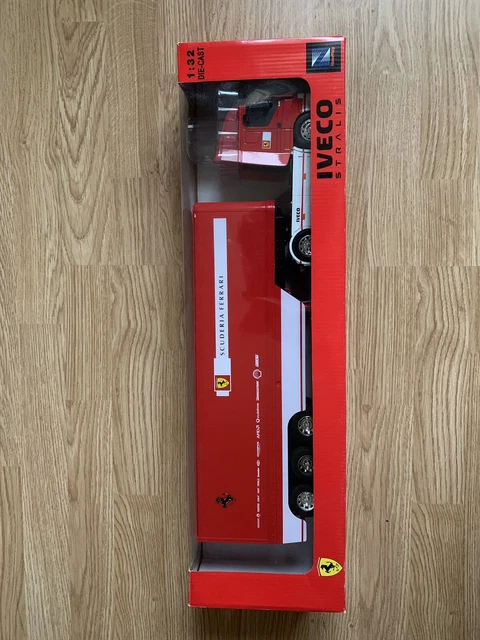 Camion Ferrari Iveco Stralis 1:32 - Miniature Neuve En Boîte