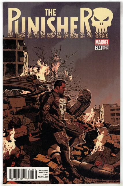 Punisher #218 1:25 Smallwood Variant Punisher War Machine Marvel VF/NM
