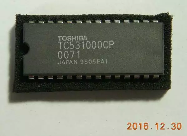 TC531000CP Memory 128K X 8 Mask Bal, 120 NS, 28 Broches Plastic Trempé