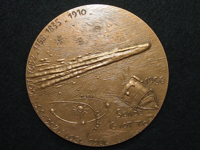 Médaille Française Art Bronze - Neil Armstrong Premiers Pas Sur La Lune 1969 - 65mm - Poids 176,9g