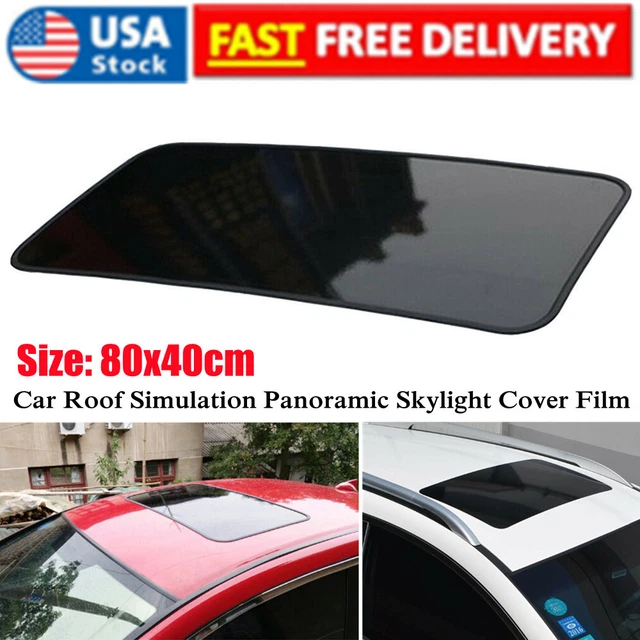 80x40CM Car SUV Roof Decorative Simulation Panoramic Skylight Cover Film Sunroof