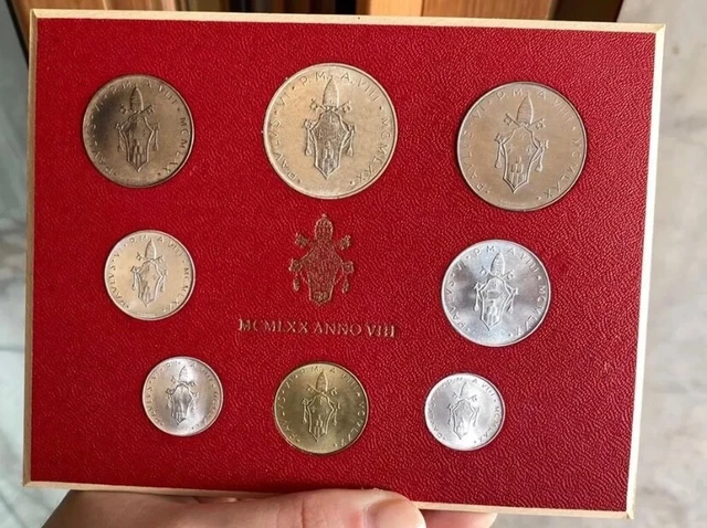 Vaticano Divisionale Paolo Vi 1970 Viii Fior Di Conio Unc In Folder