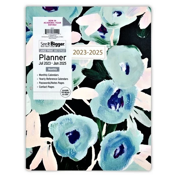 SEE IT BIGGER 2023 2025 Two Year Large Print Monthly Planner Contact