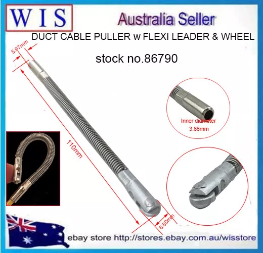 NBN,TELSTRA,ISGM Flexible Spring Guide Tip with Wheel for Duct Rodder-86790