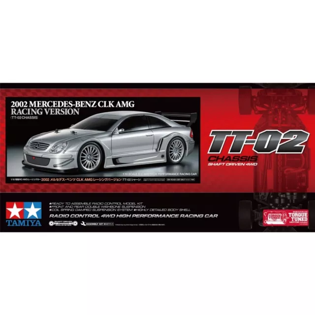 Tamiya 58722 1:10 RC MB CLK AMG 2002 TT-02 300058722