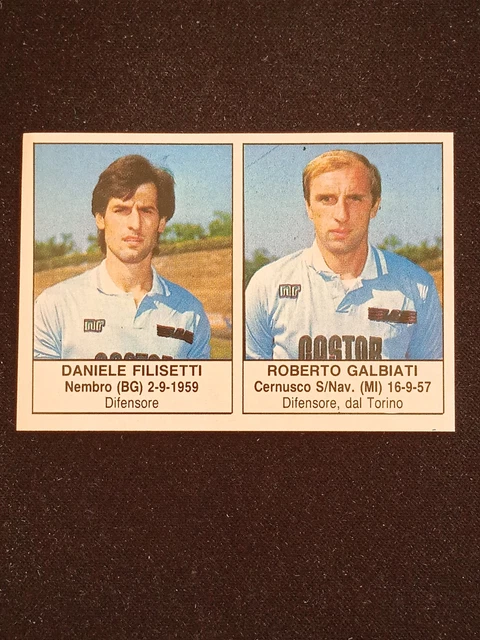 Carte Collection Sportive Edis 1985-86 Roberto Baggio - Erreur D'impression, Rare