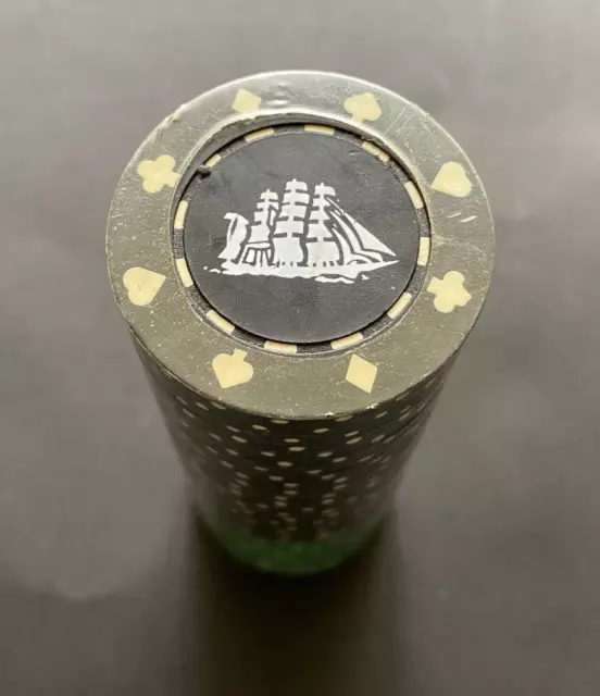 Cutty Sark Whisky FriendShip Las Vegas 30 Poker Chips BLACK / GREEN, sealed, new