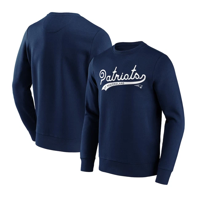 New England Patriots Sweatshirt (Size M) Men's NFL Wordmark Sweat - New