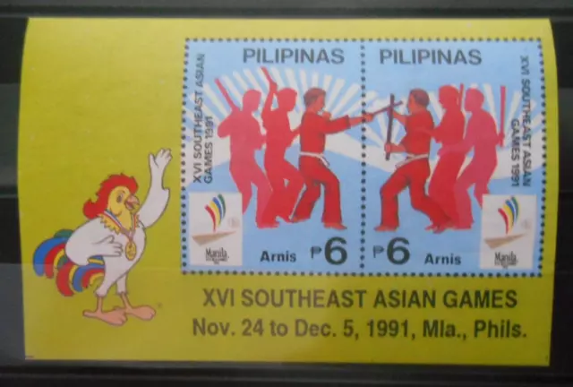 Philippinen 1991, Mi.Bl.39, Südostasiatische Sportspiele,** postfrisch