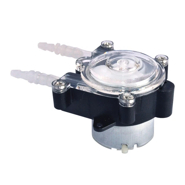 12V Schlauchpumpe – Kleine Dosierpumpe Für Experimente, Biochemie, DIY, Mit Silikonschlauch 2x4 Mm, Selbstansaugend