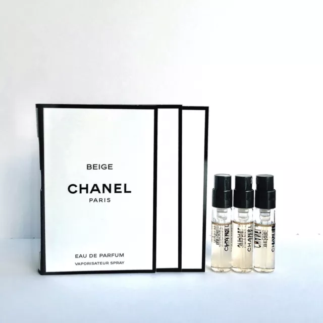 3 X CHANEL Les Exclusifs De Chanel BEIGE Eau De Parfum Sample