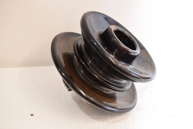 Vintage Antique Porcelain Large Insulator 10 1/4" Brown 1939 18LBS 7.9.1