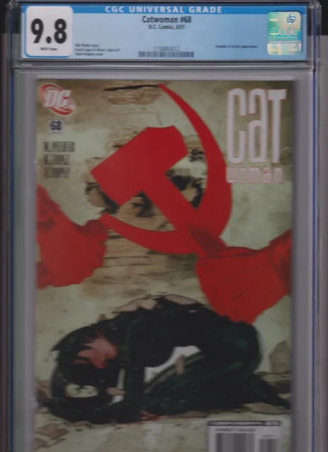 Catwoman #68 Mt 9.8 Cgc White Pages Adam Hughes Cover Hammer And Sickle App.