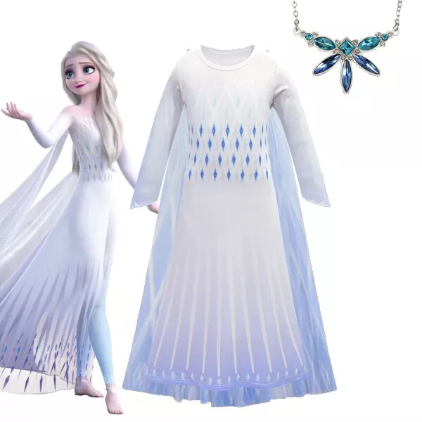 2019 New Release Girls Frozen 2 Elsa Costume Party Birthday Dress size 2-10Yrs 2