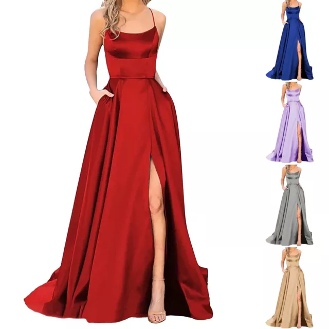 Womens Evening Maxi Dress Formal Party Ball Gown Prom Bridesmaid Long Cocktail