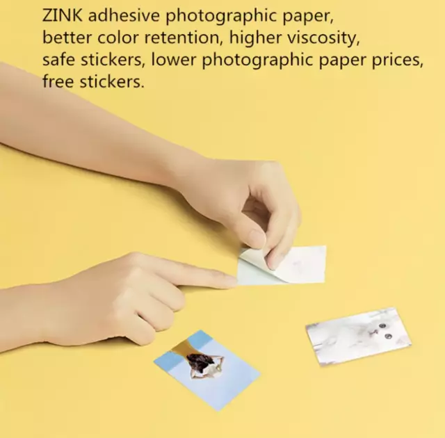 Zink Mini Photo Printer Paper 2x3'' (20 Sheets) ZINK Sticky Adhesive paper 2