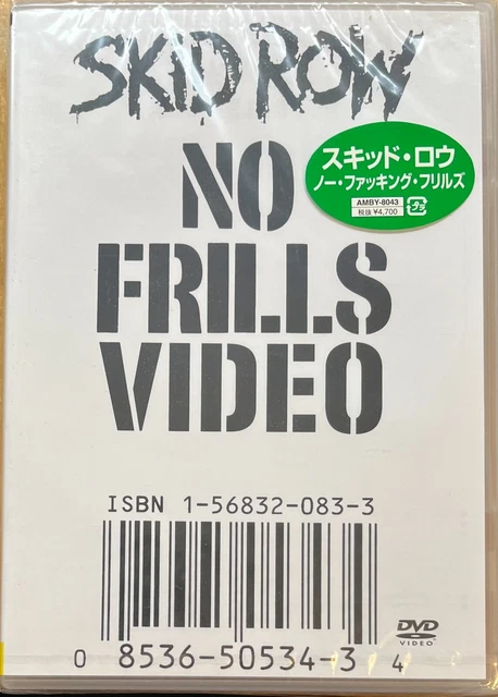 SKID ROW NO Frills Video VHS £10.79 - PicClick UK