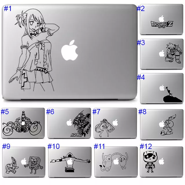 Cute Cool Anime Cartoon Laptop Notebook Macbook Air Pro Decal Sticker Transfer