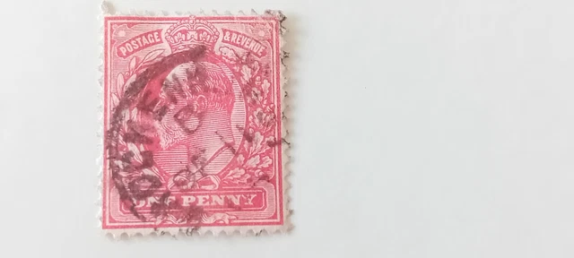 GB KEV11 1d Red - Brockenhurst Hampshire Postmark