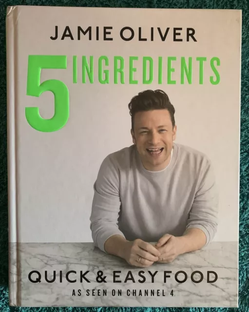 Jamie Oliver - 5 Ingredients Quick & Easy Food-(Hardback) - Cookbook Recipes -