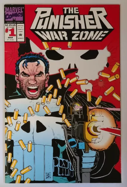 Punisher Warzone #1 (Marvel 1992 Series) Nos Direct Edition, Est~9.0+Vf/Nm Grade