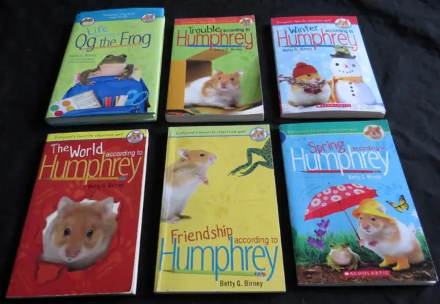6 ACCORDING HUMPHREY Hamster children book LOT boy girl animal series Adventure