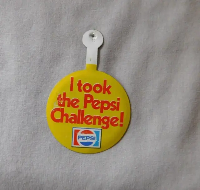 I took the Pepsi Challenge! tab button pin badge