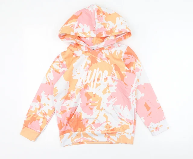 Hype Girls Multicoloured  100% Cotton Pullover Hoodie Size 9-10 Years  Pullover