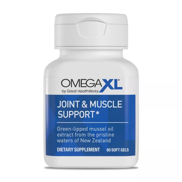 Omega XL 60ct by Great HealthWorks: Small, Potent, Joint Pain Relief - Omega-3