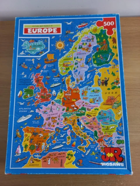 Puzzles Géographiques G. Pauly - France Physique Et Politique, Bois, Occasion