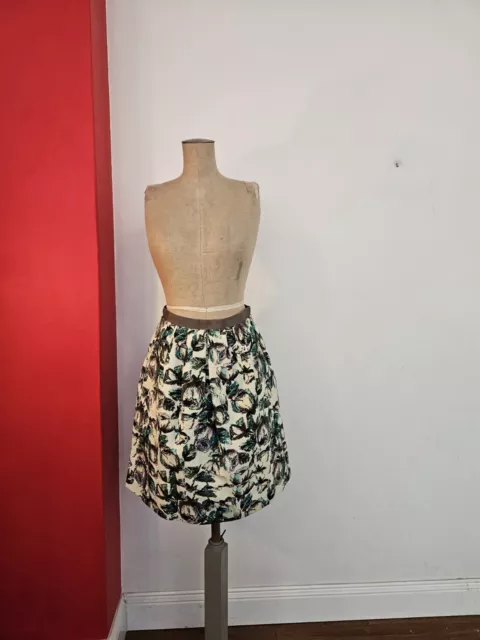 Jigsaw Skirt 50s infused Mid Century Style Size 8