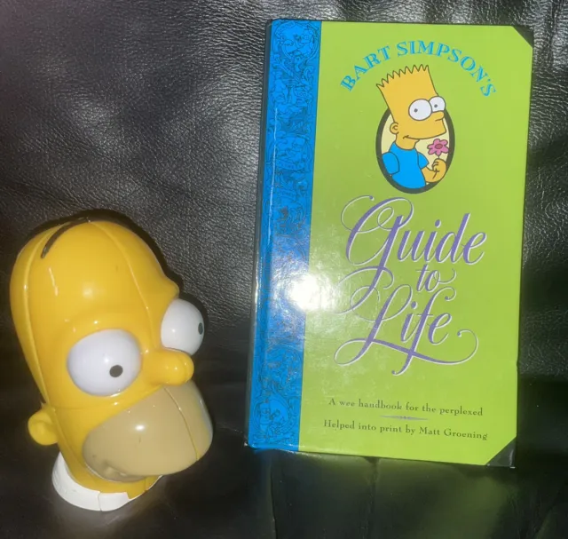 The Simpsons Homer Rubiks Cube Rare With Bart Simpsons Guide To Life Book.
