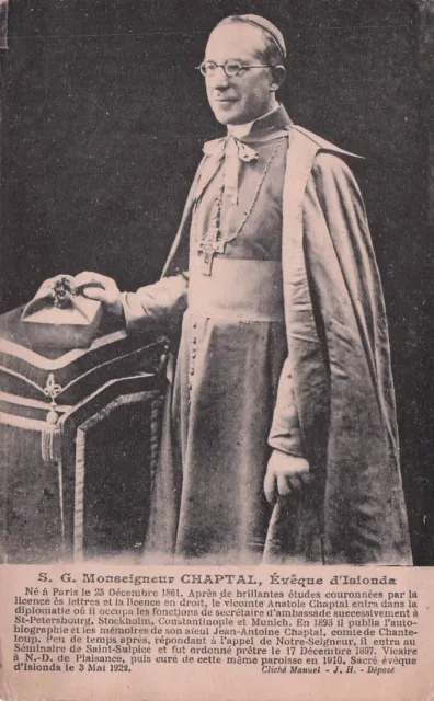 Ancient postcard RELIGION MONTSEIGNEUR CHAPAL bishop of ISLAND TURKEY