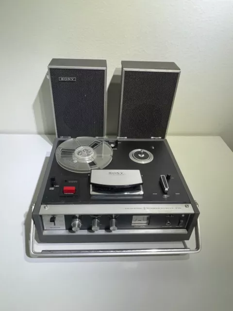 Vintage Sony Tc-230 | Reel To Reel Stereo Tape Deck With Speakers | Sold As-Is