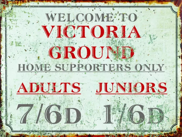 Stoke City FC Football Stadium sign Victoria Ground print poster gifts potters