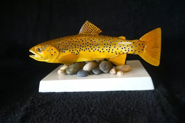 brown trout, fish art, trout, hand crafted, fish mounts, new, limited production 3