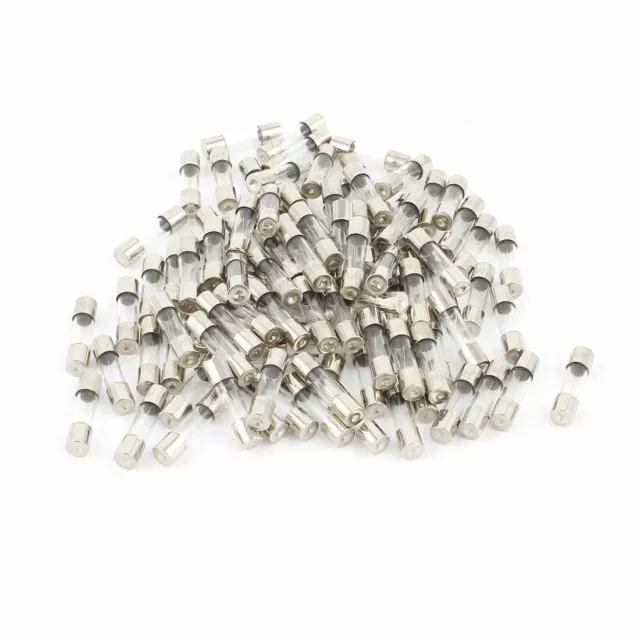 100 Pièces 250V 6A F6AL Quick Coup Rapide Tube En Verre Fusibles 5 x 20mm