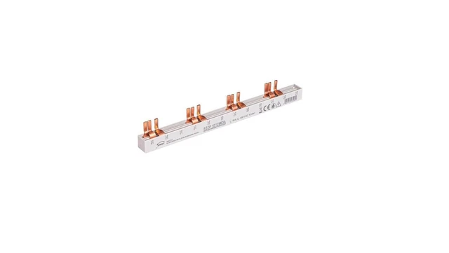 SWITCHING BUSBAR - pin, 3-phase, 63A, 12 modules, 10 mm² 81996006 /T2UK ...