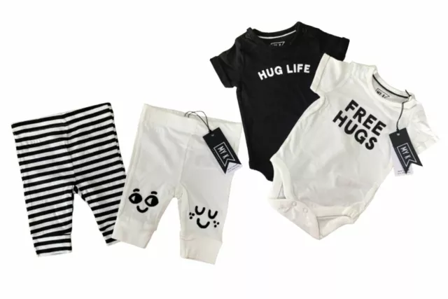 Jungen Mädchen Packung 2 Myleene Klass Baby Bodys Bekleidet Leggings Satz Mein K