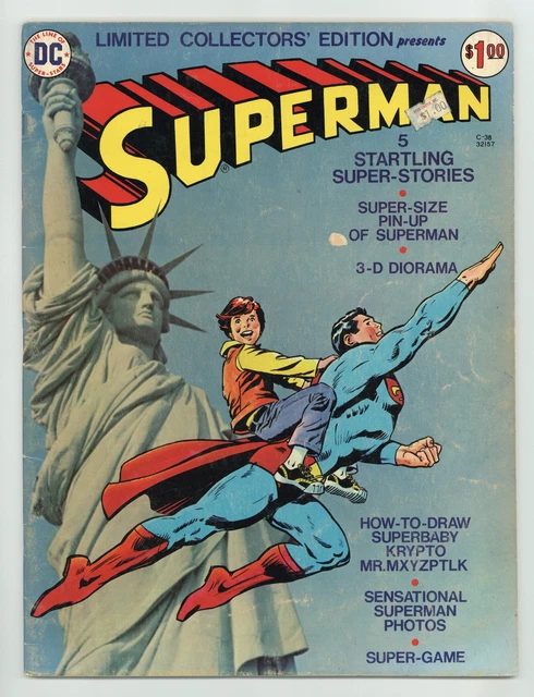 Superman DC Treasury Edition C-38 VG 4.0 1975