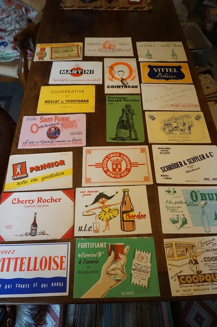 lot 20 buvards publicitaires anciens advertising blotters Boisson (29)