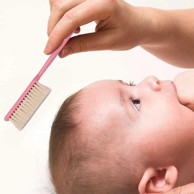 Baby Care Natural Wool Baby Wooden Brush Cleaning Brush Massage Brush Bath Brush