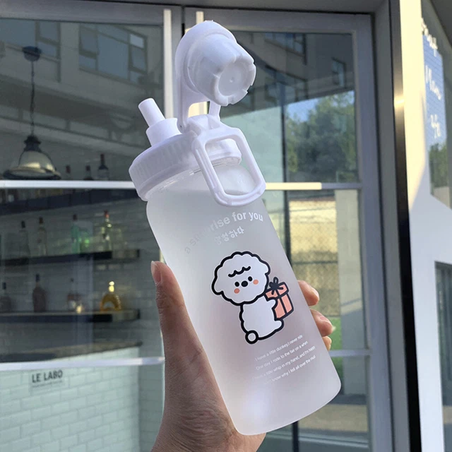 Wasserflasche mit und lecksicherem hitzebeständigem tragbarem Trinkbecher
