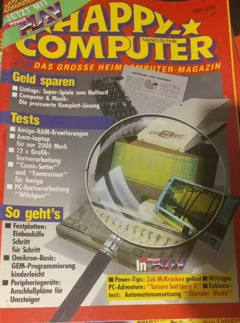 Happy Computer 02/89 Februar 1989Magazin for C64 Amiga ST MS-DOS-PCs