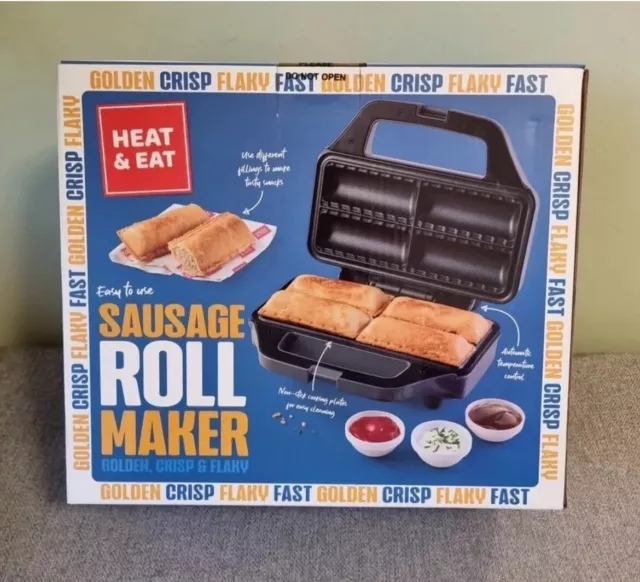 Electric Crispy Flakey Sausage Roll Maker Easy To Use Non Stick Kitchen.