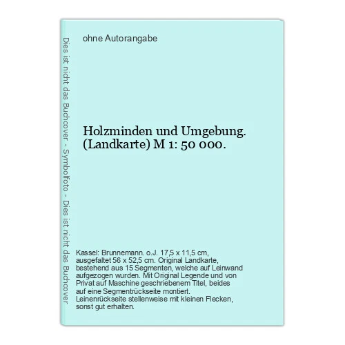 Holzminden und Umgebung. (Landkarte) M 1: 50 000.